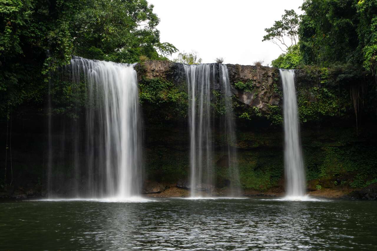 Beautiful Waterfalls in Pakse , Laos